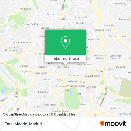 Tatel Madrid map