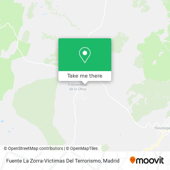 Fuente La Zorra-Víctimas Del Terrorismo map