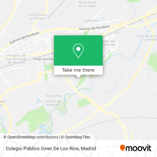 mapa Colegio Público Giner De Los Ríos