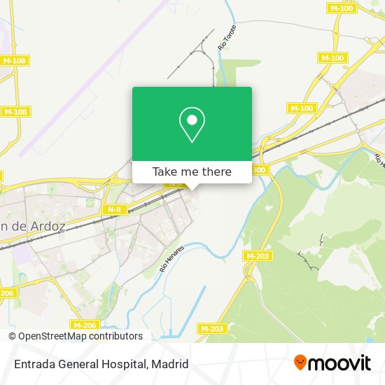 Entrada General Hospital map