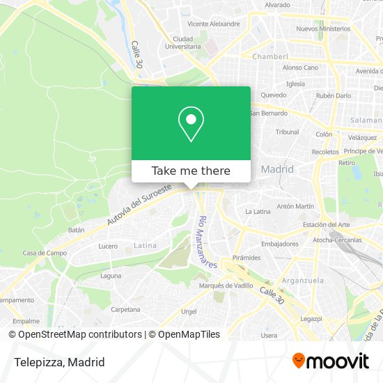 Telepizza map