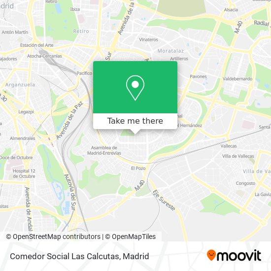 Comedor Social Las Calcutas map
