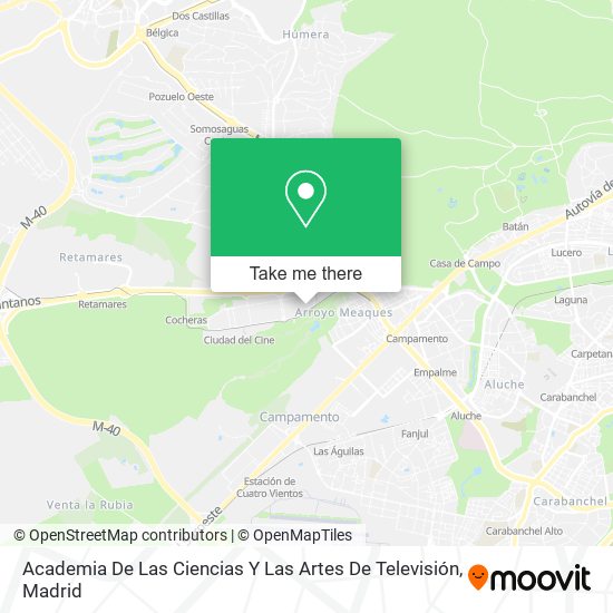 mapa Academia De Las Ciencias Y Las Artes De Televisión