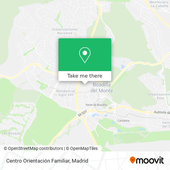 Centro Orientación Familiar map