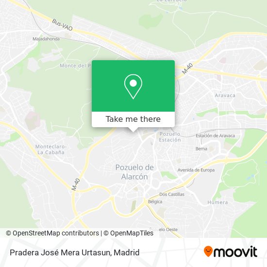 Pradera José Mera Urtasun map