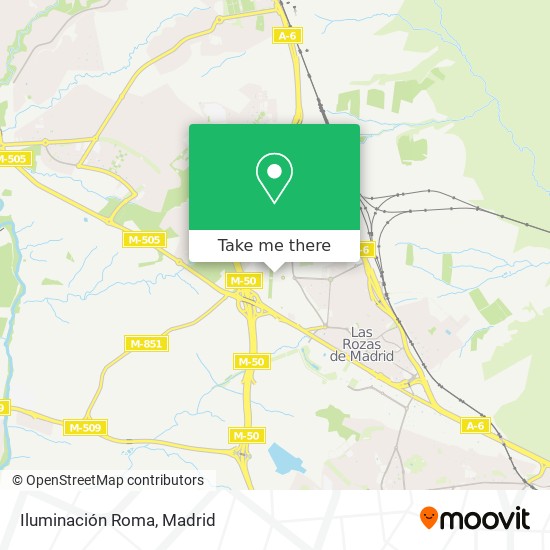 mapa Iluminación Roma