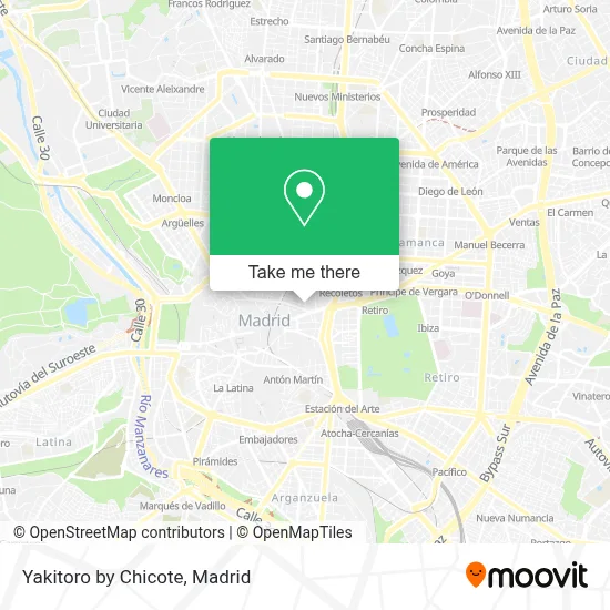 Yakitoro by Chicote map