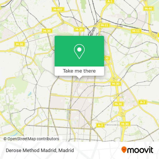 Derose Method Madrid map