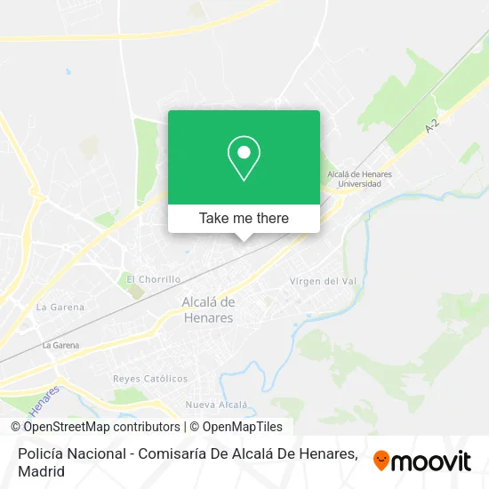 Policía Nacional - Comisaría De Alcalá De Henares map