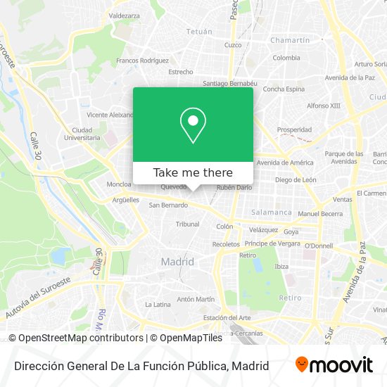 Dirección General De La Función Pública map