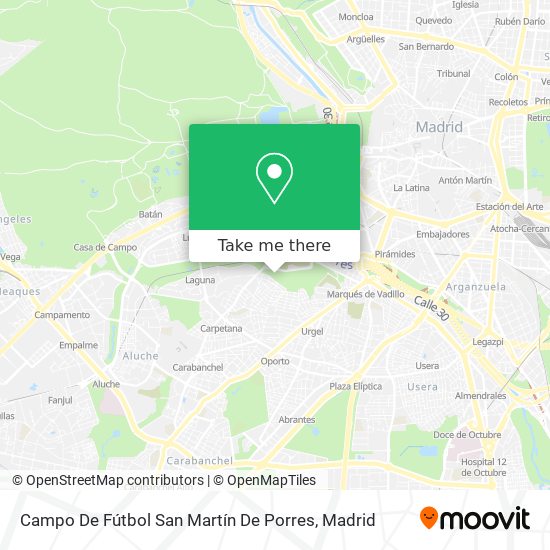 Campo De Fútbol San Martín De Porres map