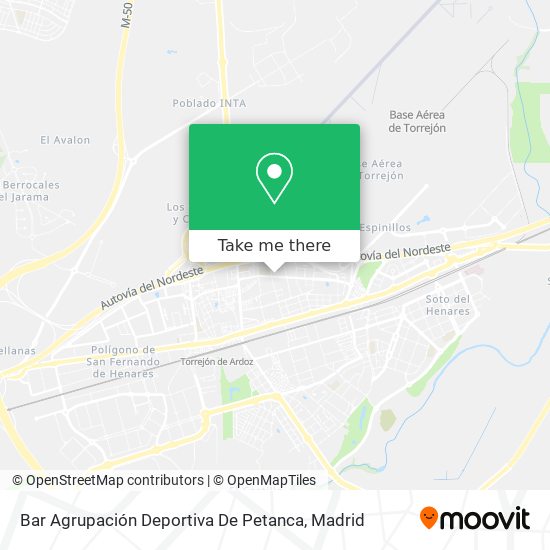Bar Agrupación Deportiva De Petanca map