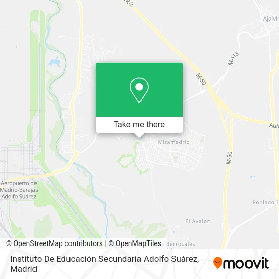 mapa Instituto De Educación Secundaria Adolfo Suárez