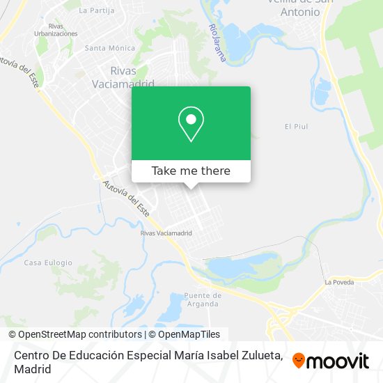 mapa Centro De Educación Especial María Isabel Zulueta