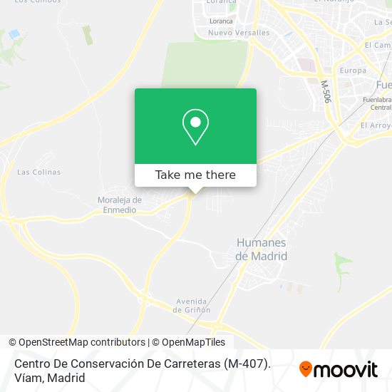 Centro De Conservación De Carreteras (M-407). Víam map