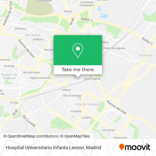 Hospital Universitario Infanta Leonor map
