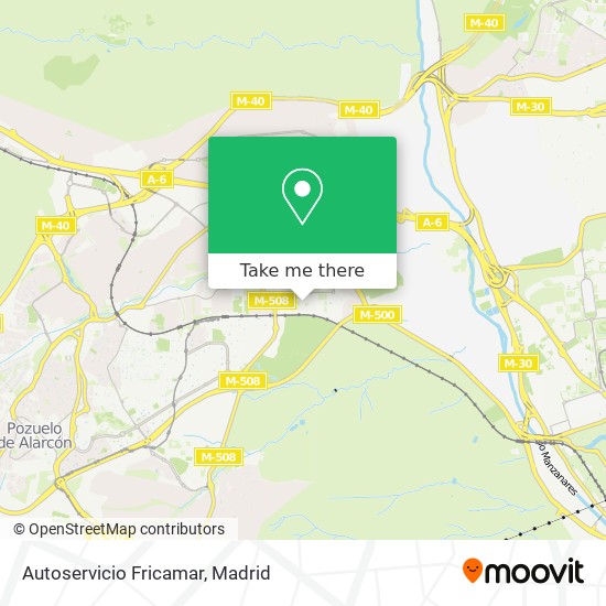 Autoservicio Fricamar map