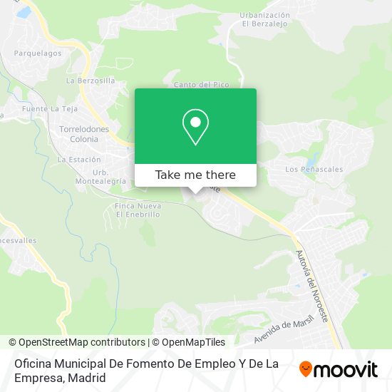 Oficina Municipal De Fomento De Empleo Y De La Empresa map