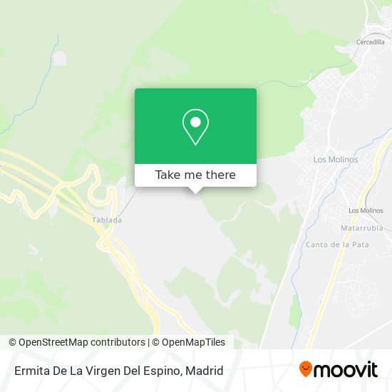 mapa Ermita De La Virgen Del Espino