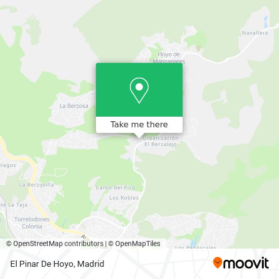 El Pinar De Hoyo map