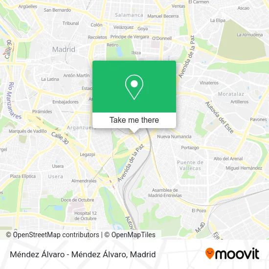 Méndez Álvaro - Méndez Álvaro map