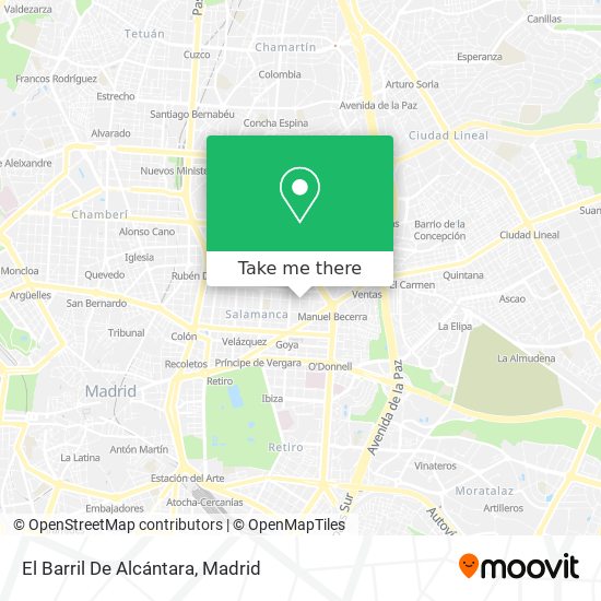 El Barril De Alcántara map