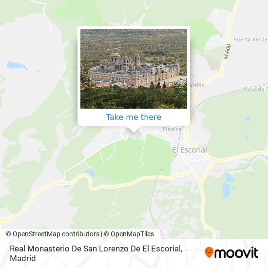 Real Monasterio De San Lorenzo De El Escorial map