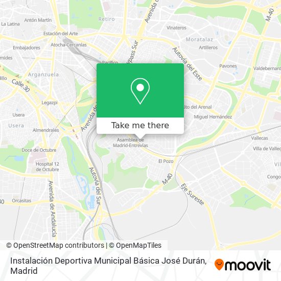 Instalación Deportiva Municipal Básica José Durán map