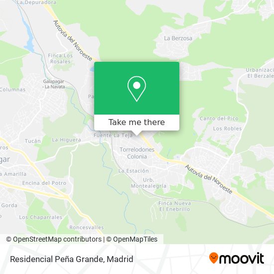 mapa Residencial Peña Grande