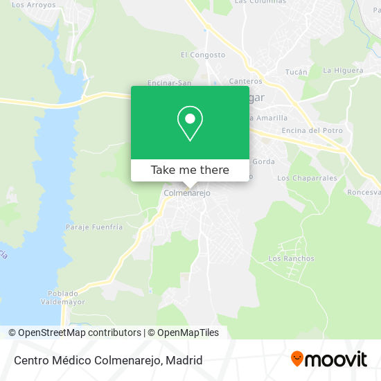 mapa Centro Médico Colmenarejo