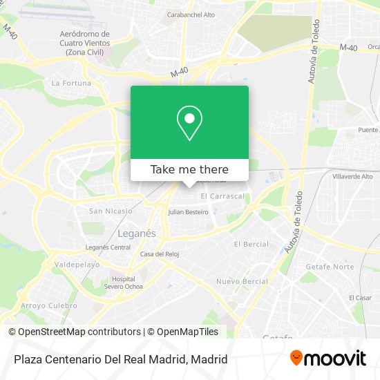 Plaza Centenario Del Real Madrid map