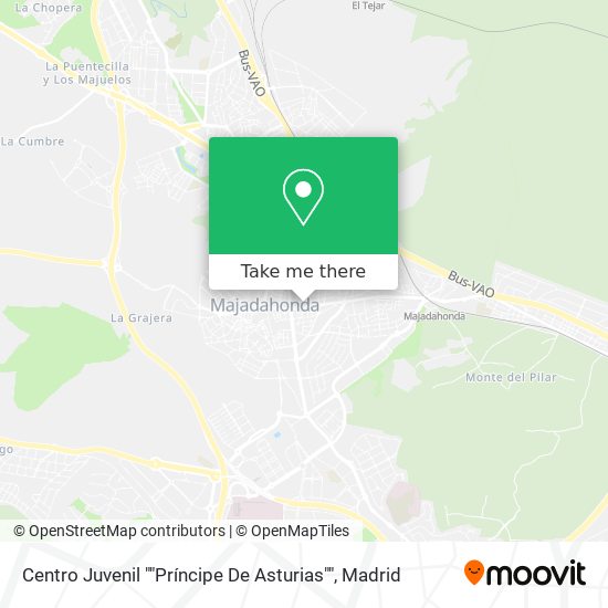 mapa Centro Juvenil ""Príncipe De Asturias""