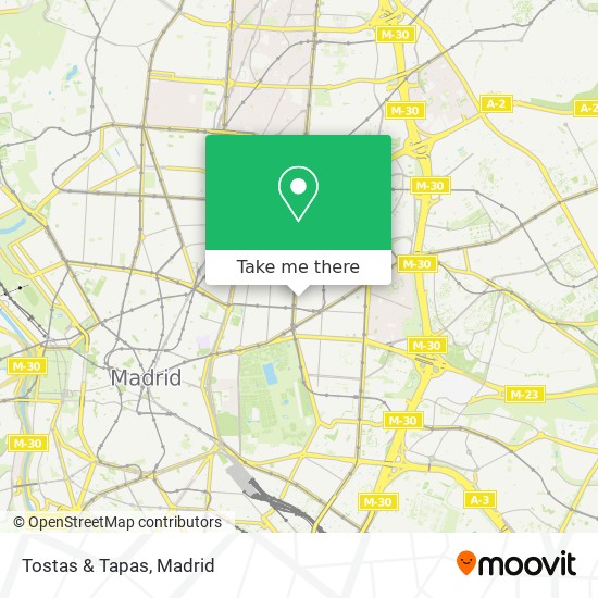 Tostas & Tapas map