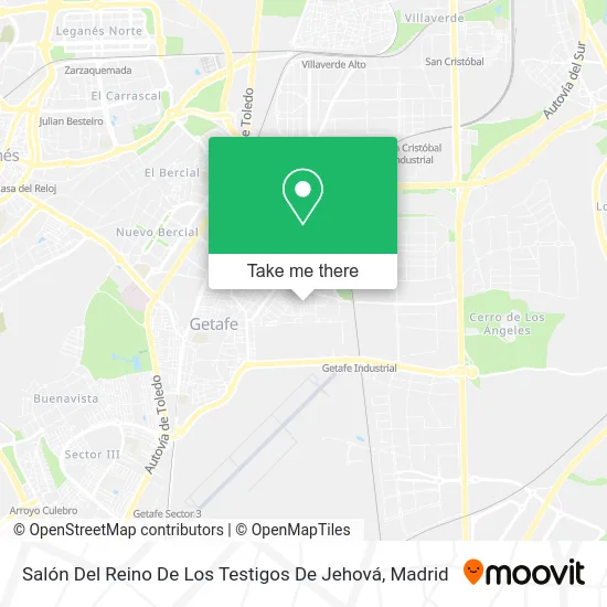 Salón Del Reino De Los Testigos De Jehová map