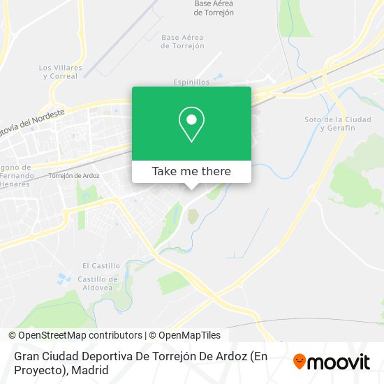 Gran Ciudad Deportiva De Torrejón De Ardoz (En Proyecto) map