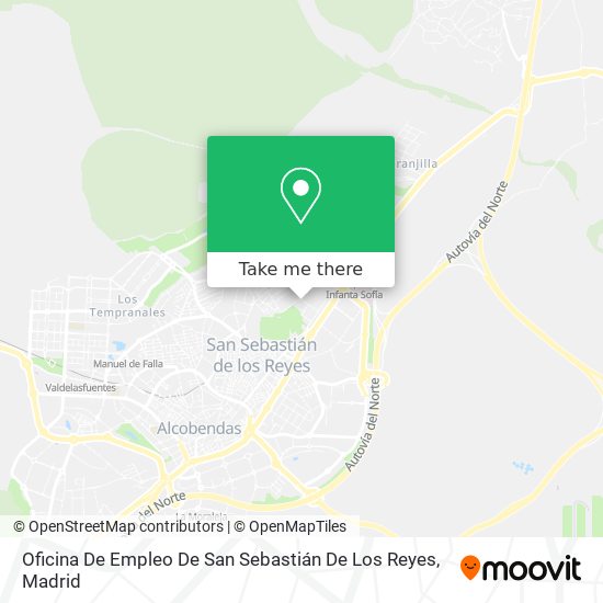mapa Oficina De Empleo De San Sebastián De Los Reyes