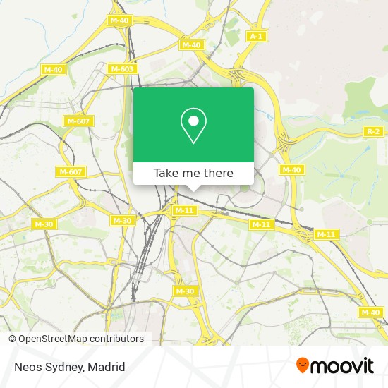 mapa Neos Sydney