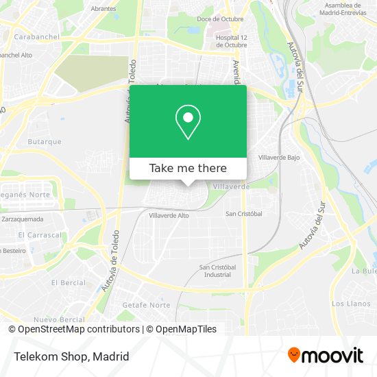 mapa Telekom Shop