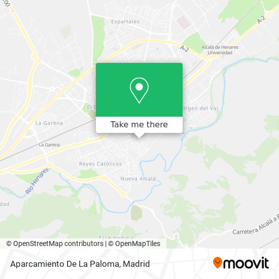 mapa Aparcamiento De La Paloma