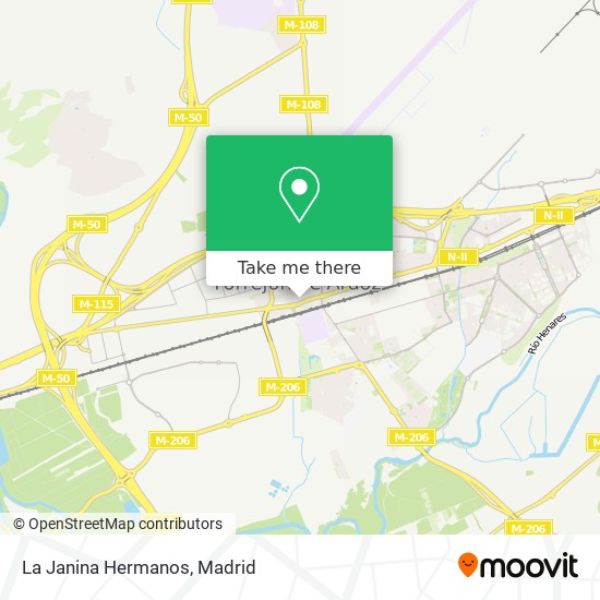 La Janina Hermanos map