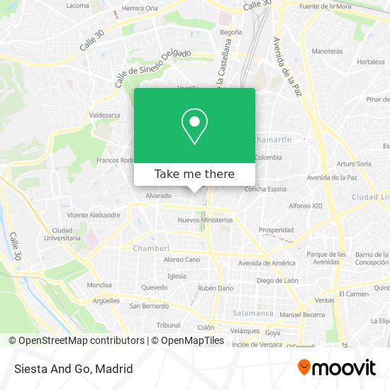 Siesta And Go map