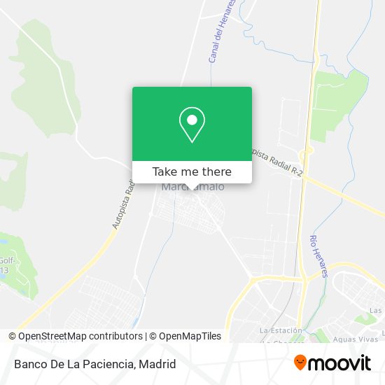 Banco De La Paciencia map