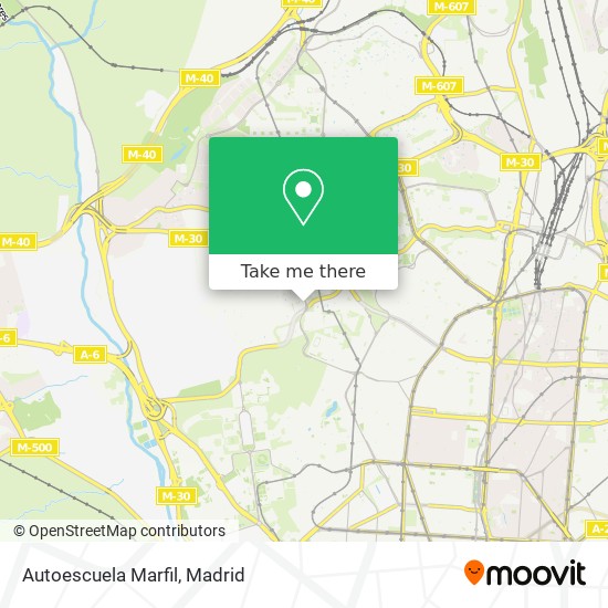 Autoescuela Marfil map