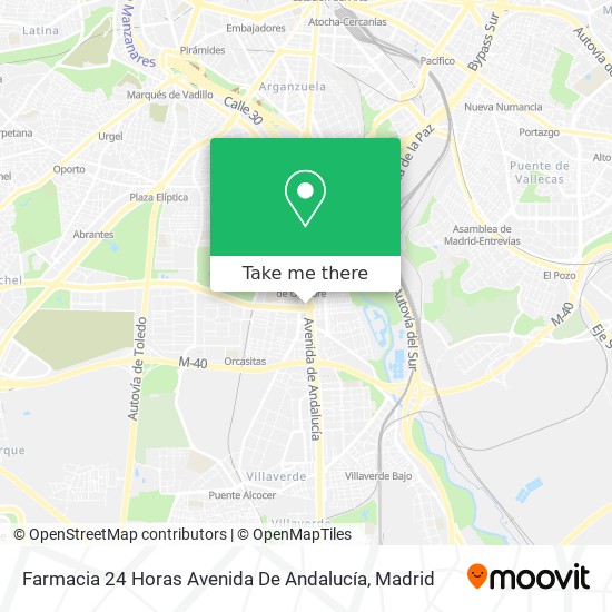 Farmacia 24 Horas Avenida De Andalucía map