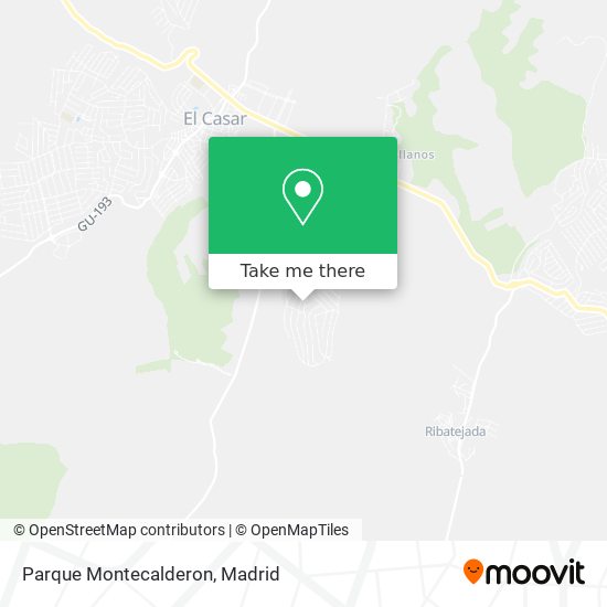 Parque Montecalderon map