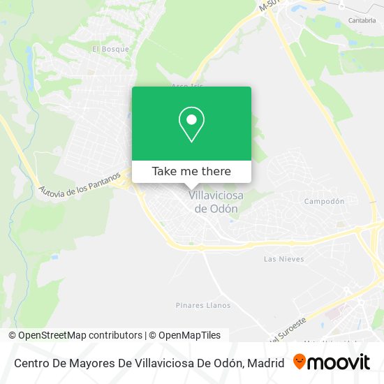 mapa Centro De Mayores De Villaviciosa De Odón