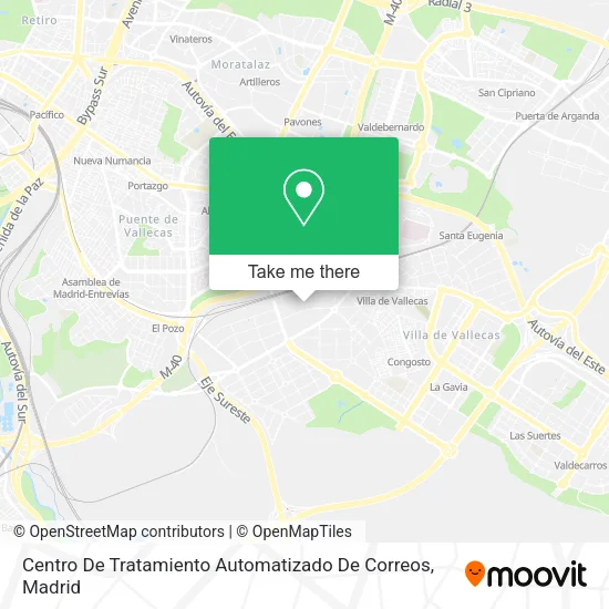 Centro De Tratamiento Automatizado De Correos map