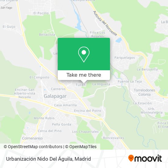 Urbanización Nido Del Águila map