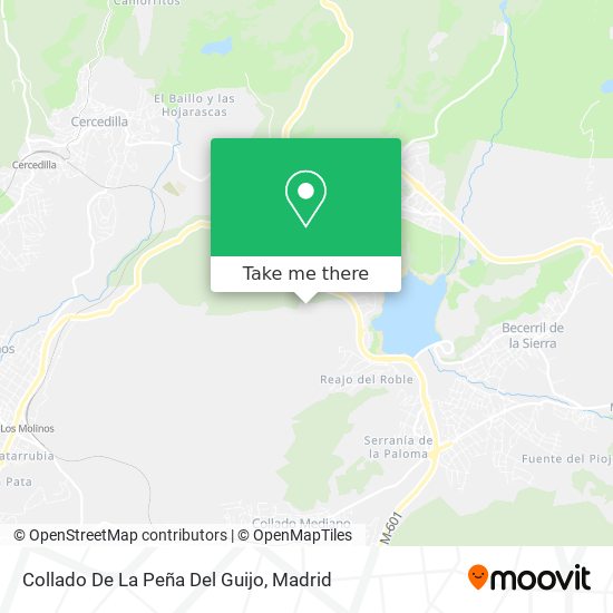 Collado De La Peña Del Guijo map