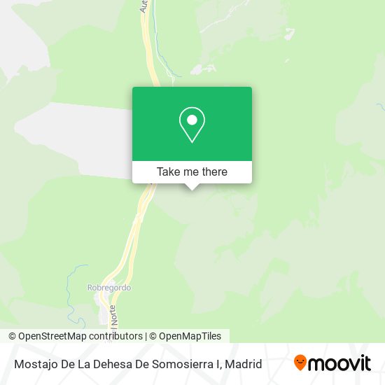 Mostajo De La Dehesa De Somosierra I map